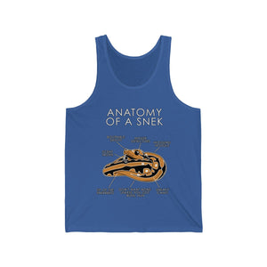 Snek Orange - Tank Top Tank Top Artworktee Royal Blue XS 