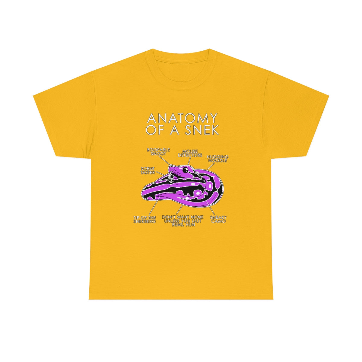 Snek Pink - T-Shirt T-Shirt Artworktee Gold S 