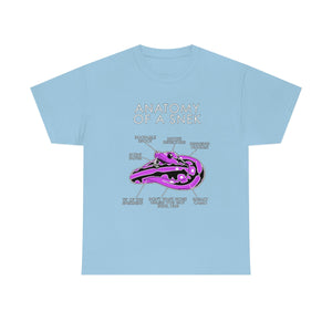 Snek Pink - T-Shirt T-Shirt Artworktee Light Blue S 