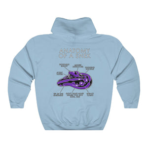 Snek Purple - Hoodie Hoodie Artworktee Light Blue S 