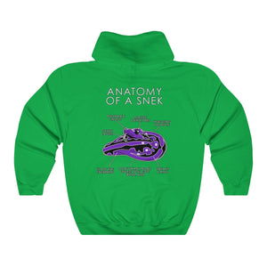 Snek Purple - Hoodie Hoodie Artworktee Green S 