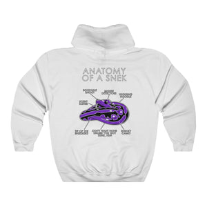 Snek Purple - Hoodie Hoodie Artworktee White S 