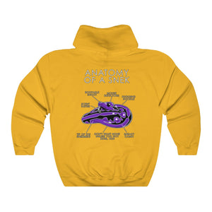 Snek Purple - Hoodie Hoodie Artworktee Gold S 