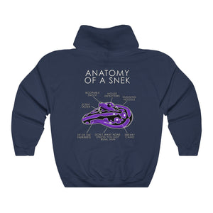 Snek Purple - Hoodie Hoodie Artworktee Navy Blue S 