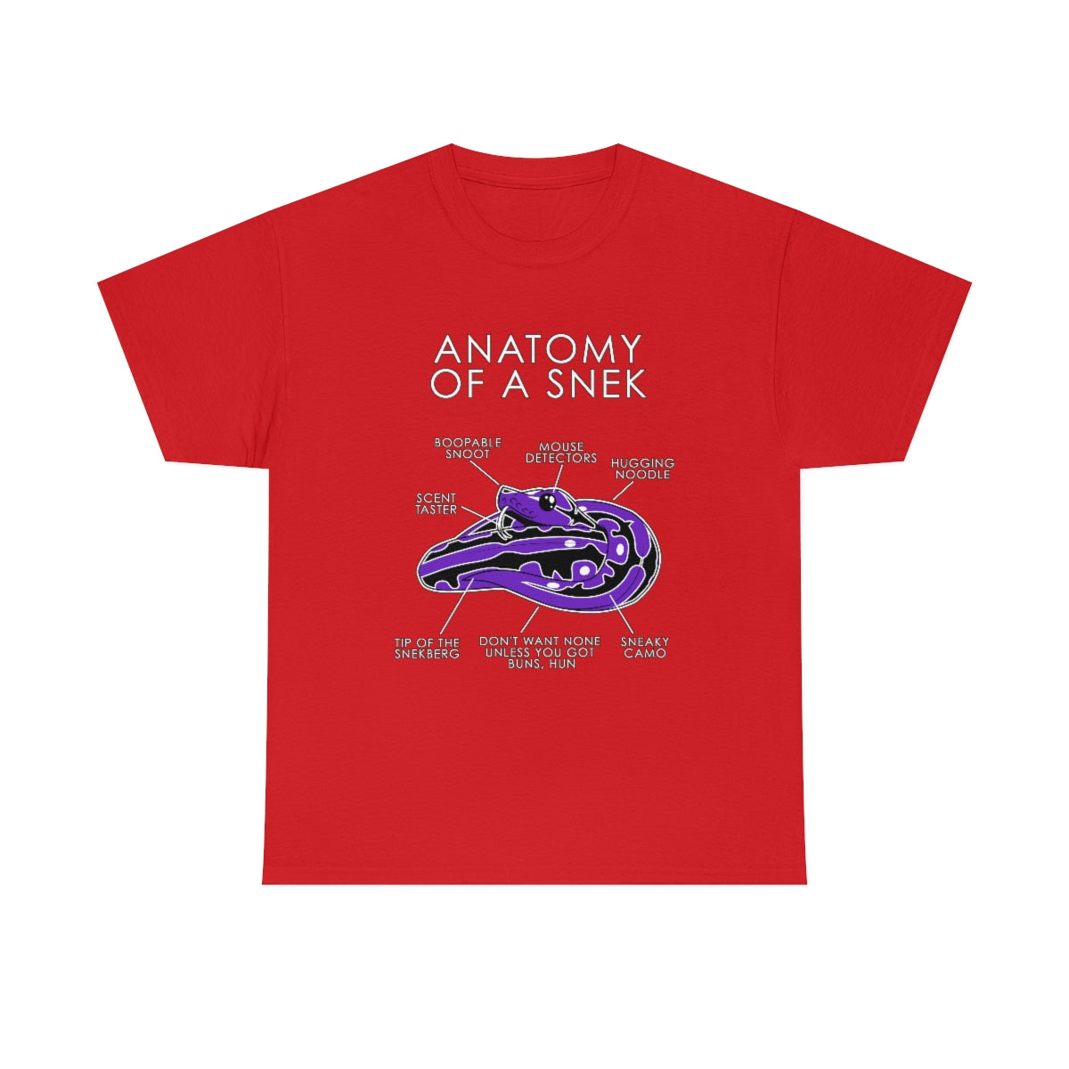 Snek Purple - T-Shirt T-Shirt Artworktee Red S 