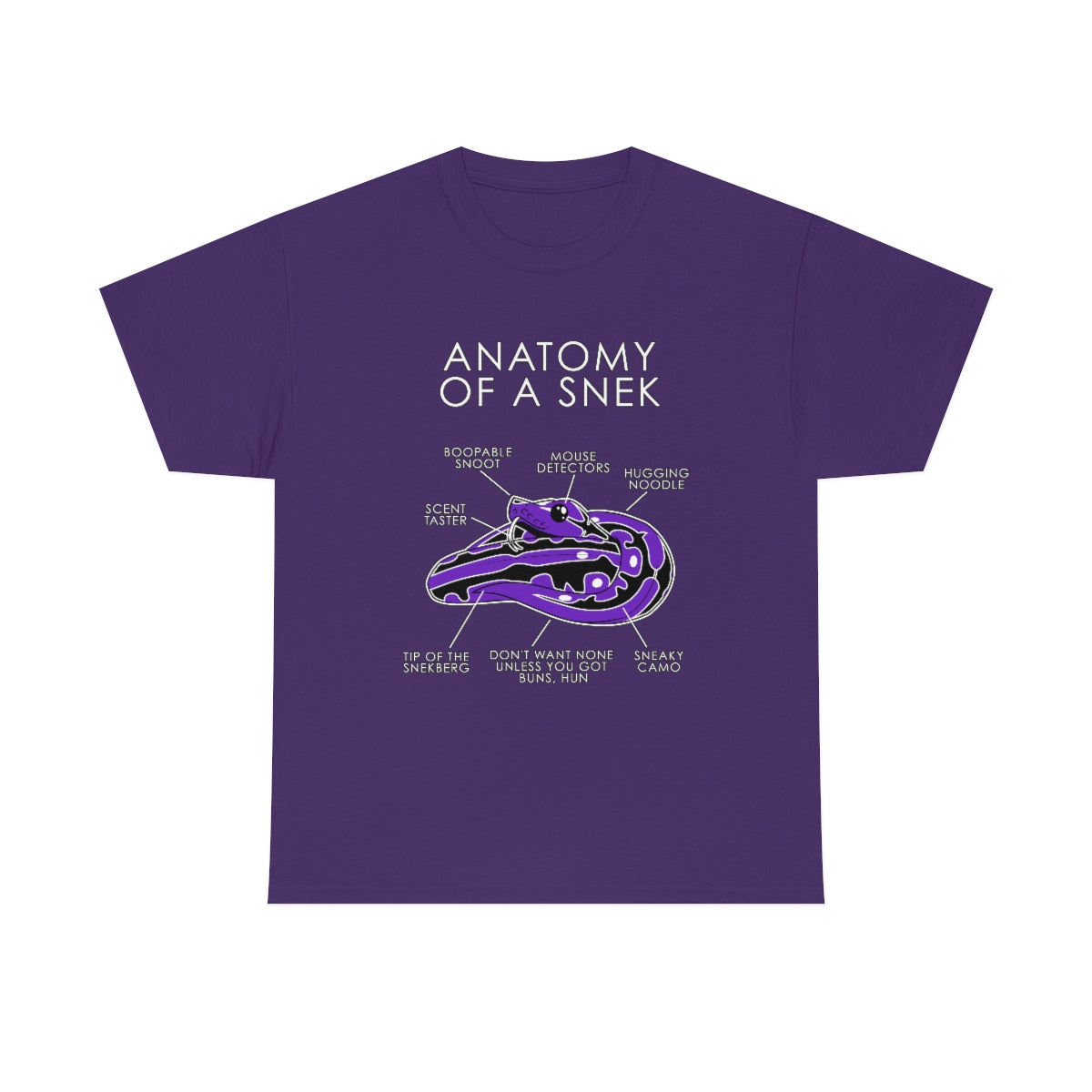 Snek Purple - T-Shirt T-Shirt Artworktee Purple S 
