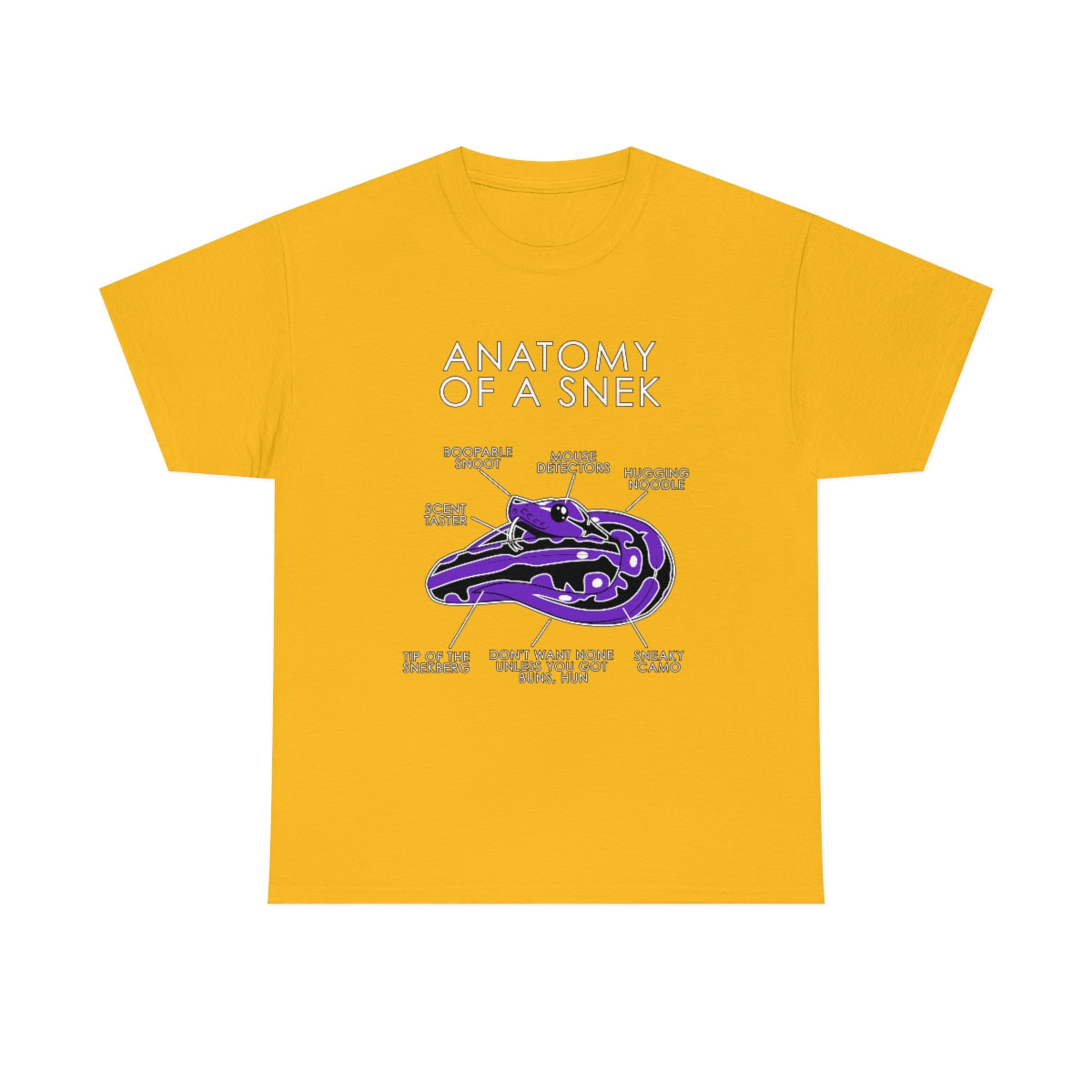 Snek Purple - T-Shirt T-Shirt Artworktee Gold S 