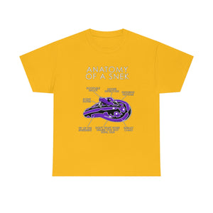 Snek Purple - T-Shirt T-Shirt Artworktee Gold S 