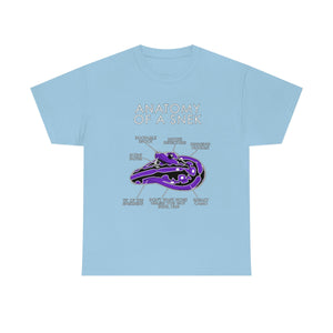 Snek Purple - T-Shirt T-Shirt Artworktee Light Blue S 