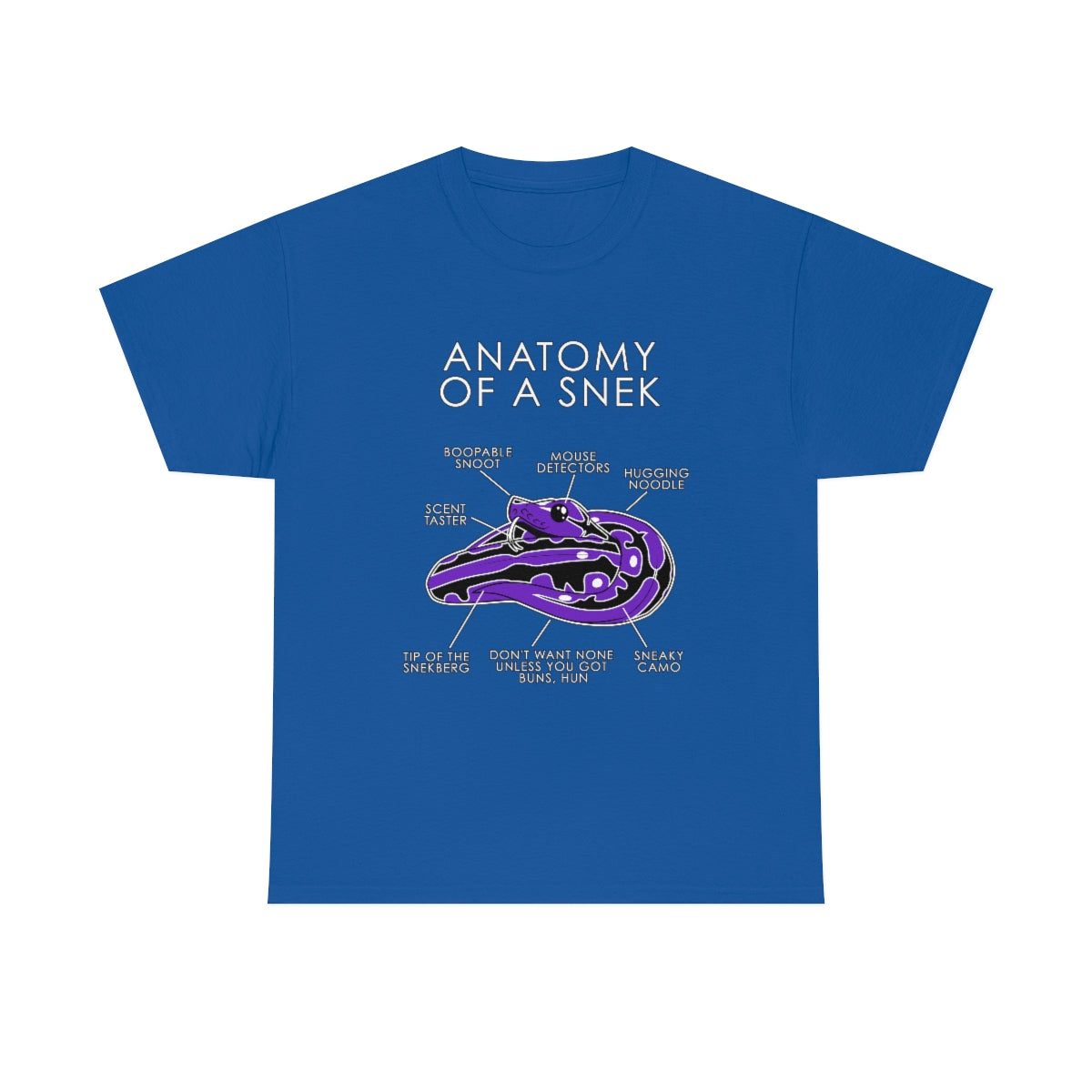 Snek Purple - T-Shirt T-Shirt Artworktee Royal Blue S 
