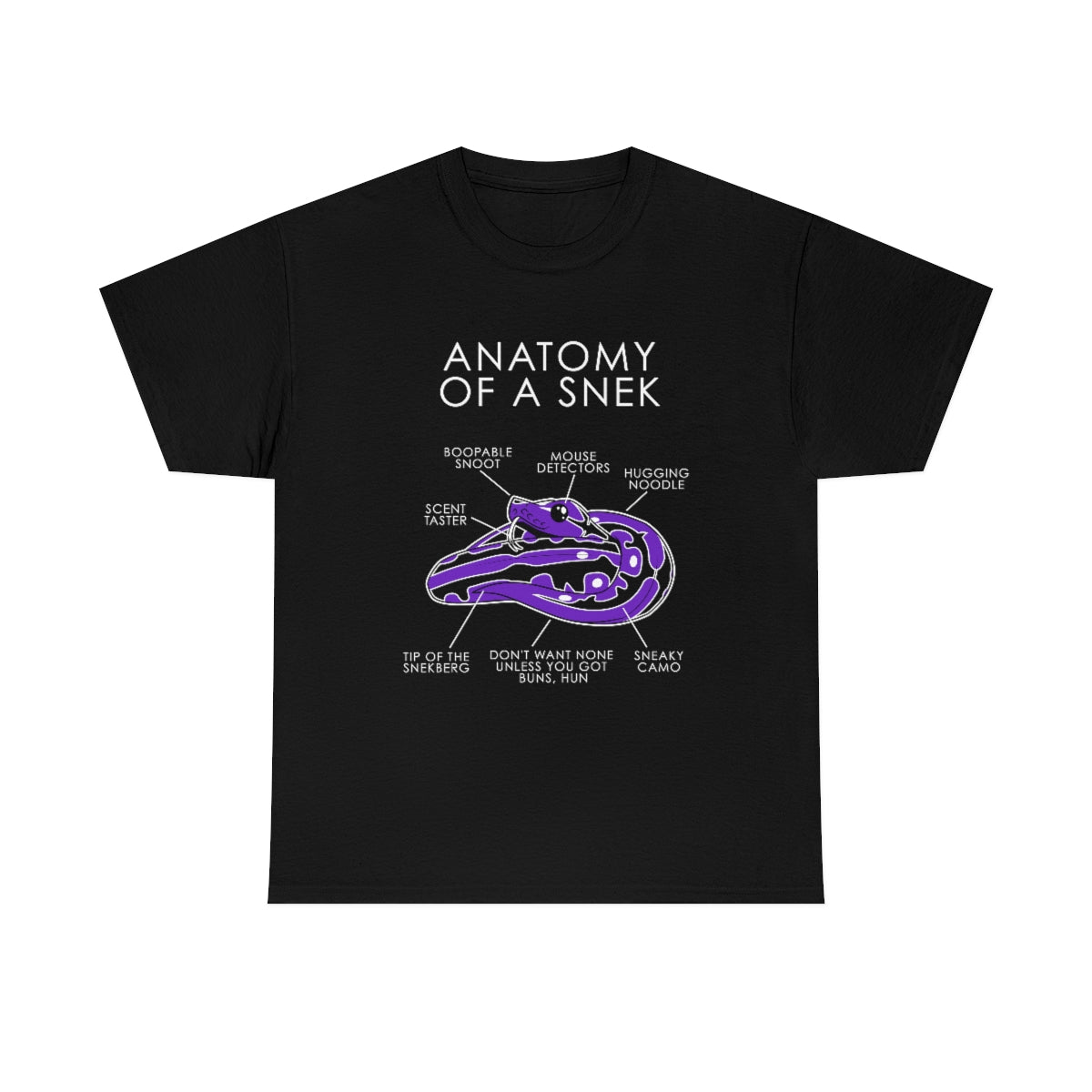 Snek Purple - T-Shirt T-Shirt Artworktee Black S 