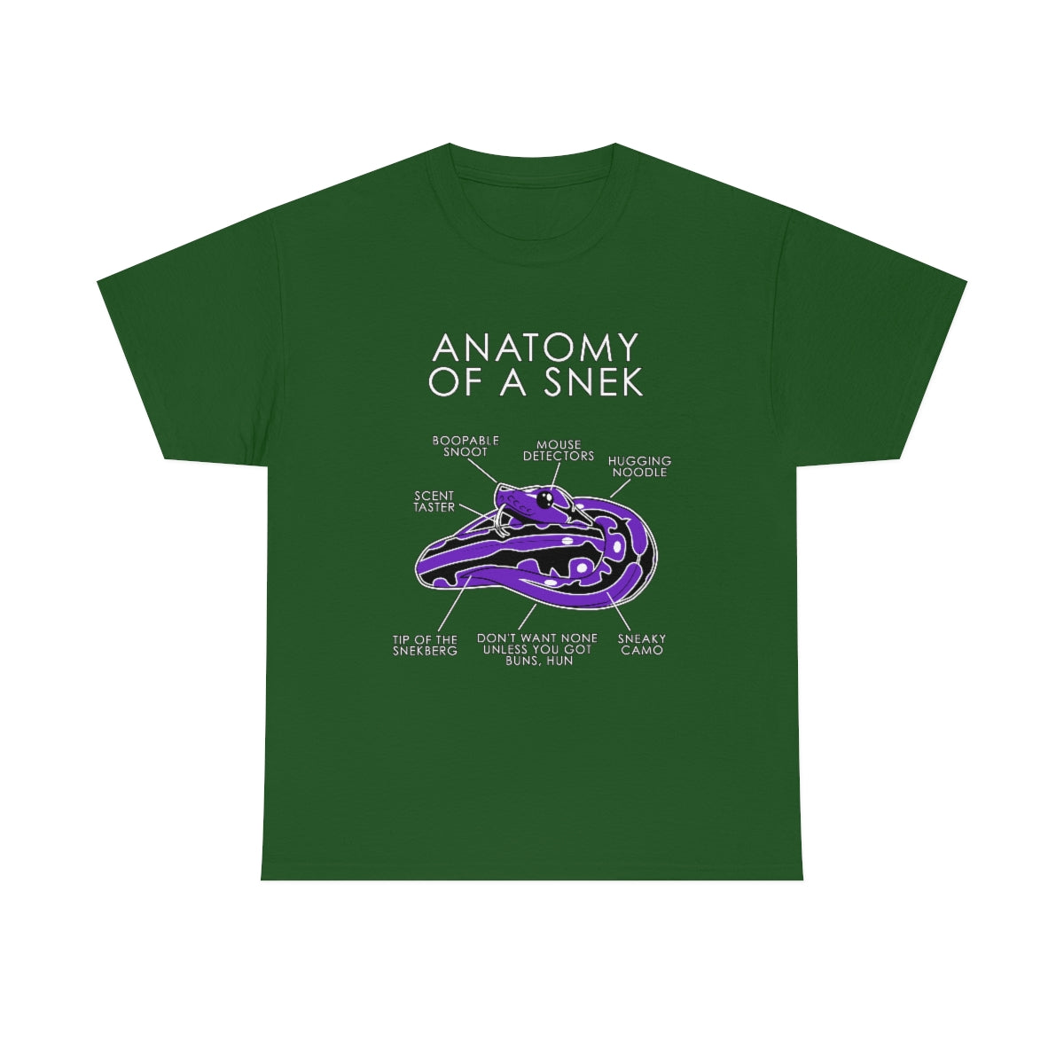 Snek Purple - T-Shirt T-Shirt Artworktee Green S 