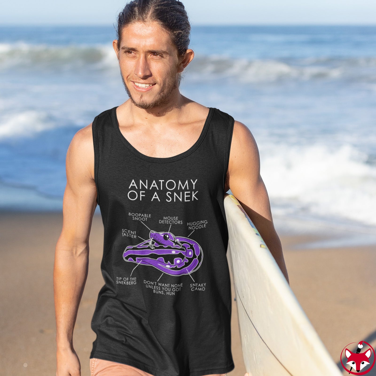 Snek Purple - Tank Top Tank Top Artworktee 