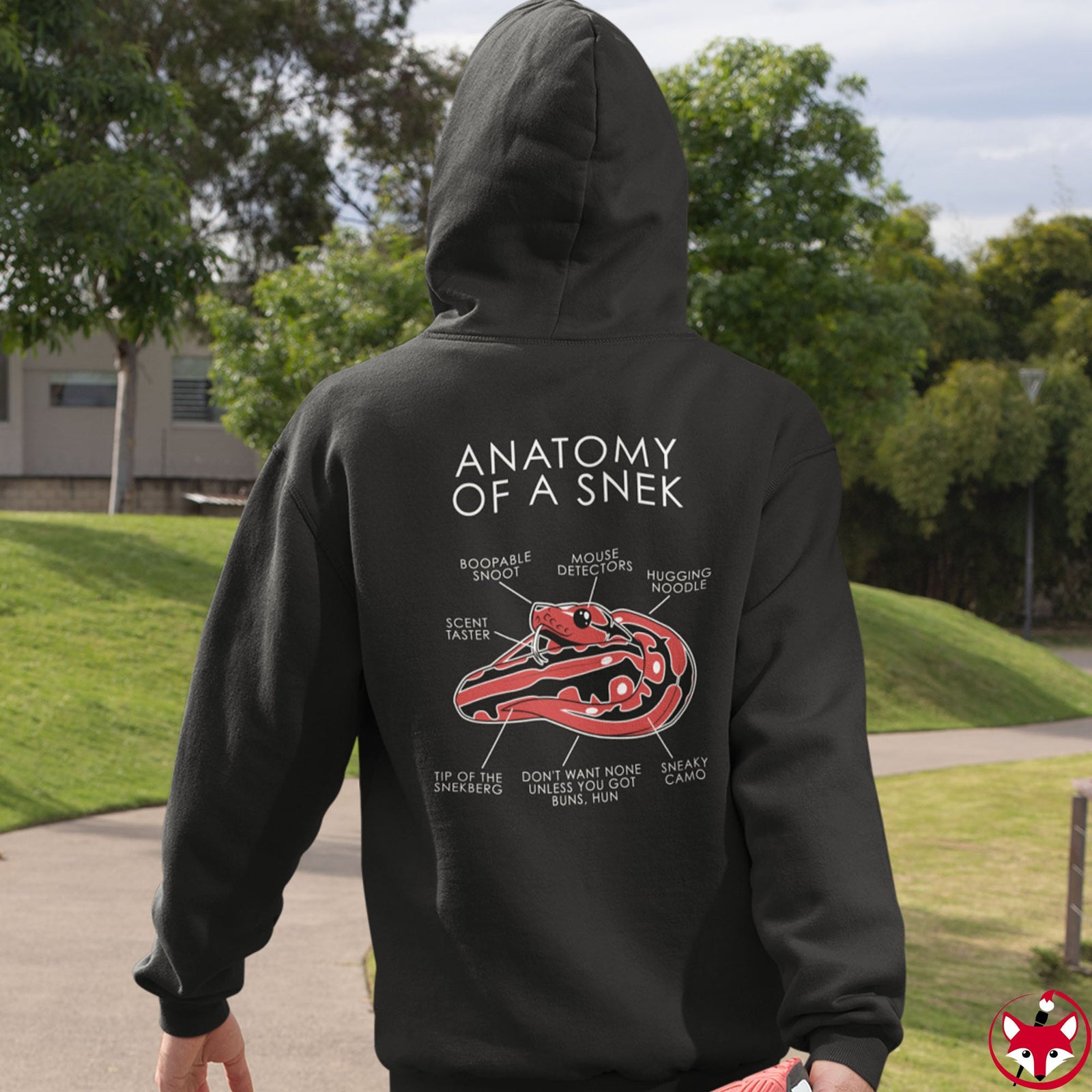 Snek Red - Hoodie Hoodie Artworktee 