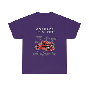 Snek Red - T-Shirt T-Shirt Artworktee Purple S 