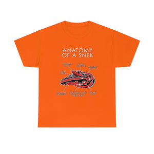 Snek Red - T-Shirt T-Shirt Artworktee Orange S 