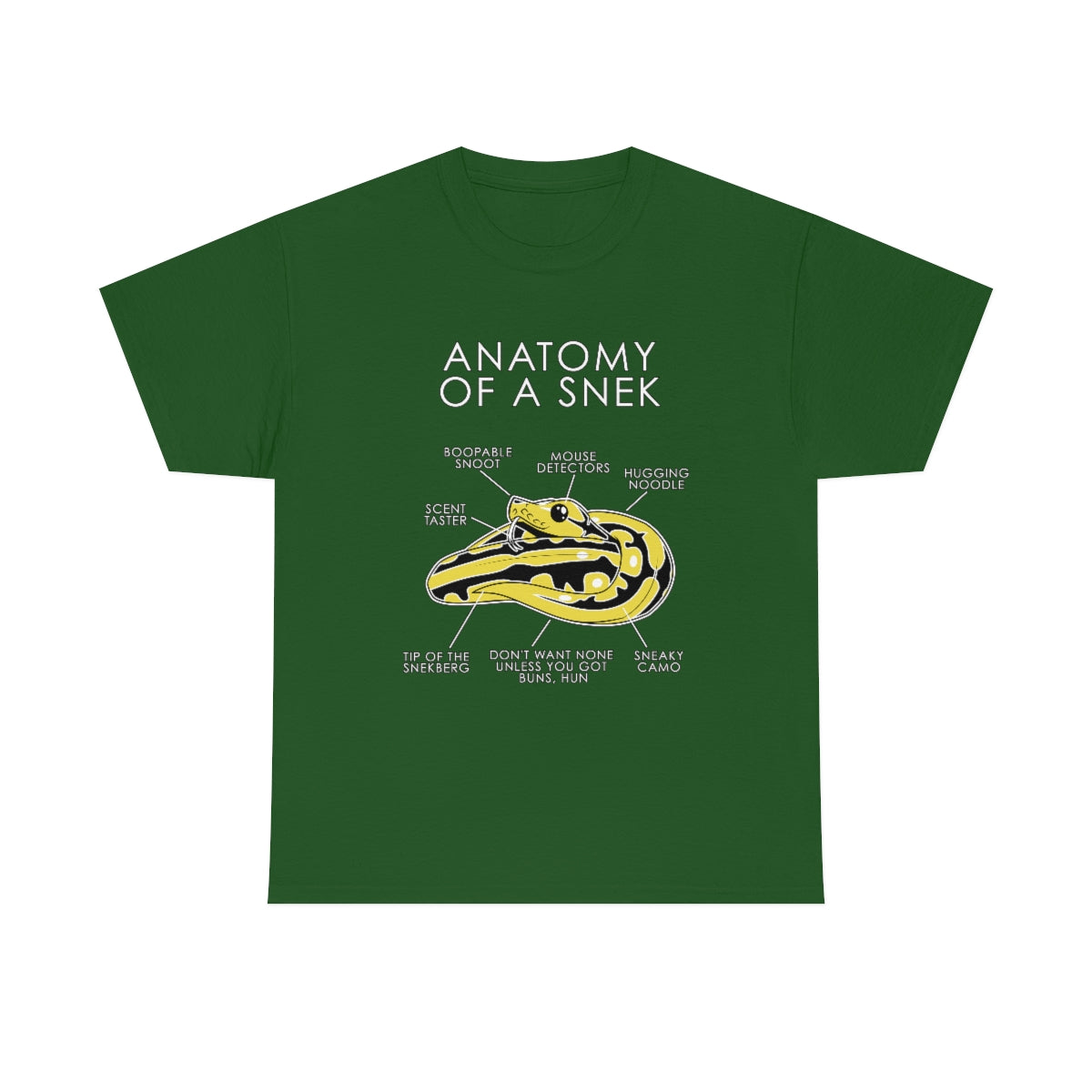 Snek Yellow - T-Shirt T-Shirt Artworktee Green S 