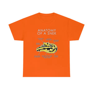 Snek Yellow - T-Shirt T-Shirt Artworktee Orange S 