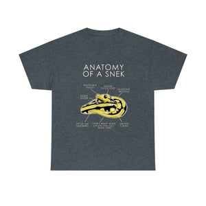 Snek Yellow - T-Shirt T-Shirt Artworktee Dark Heather S 