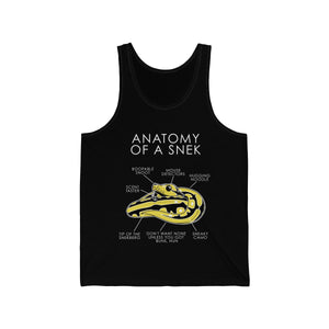 Snek Yellow - Tank Top Tank Top Artworktee Black XS 