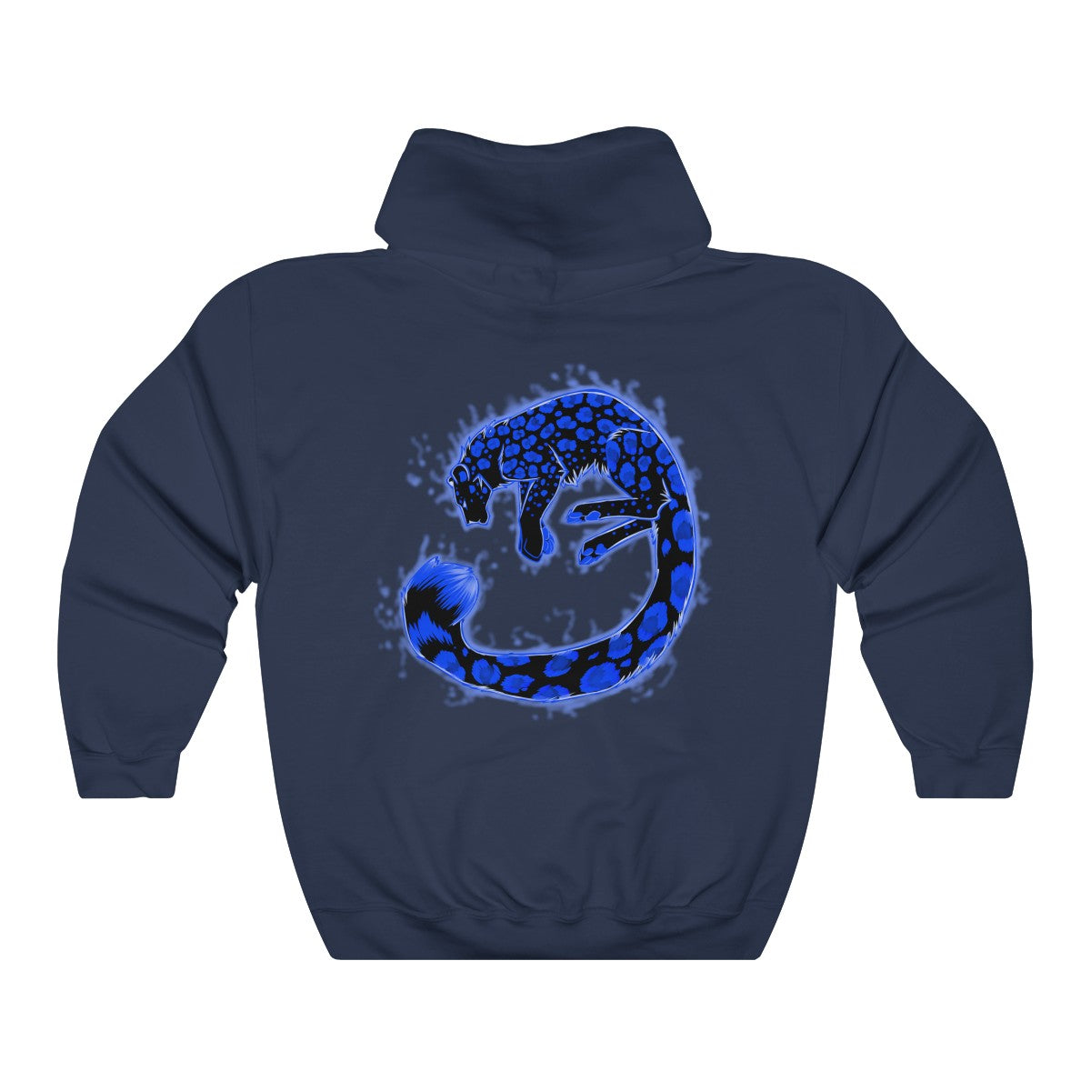 Snow Leopard - Hoodie Hoodie Dire Creatures Navy Blue S 