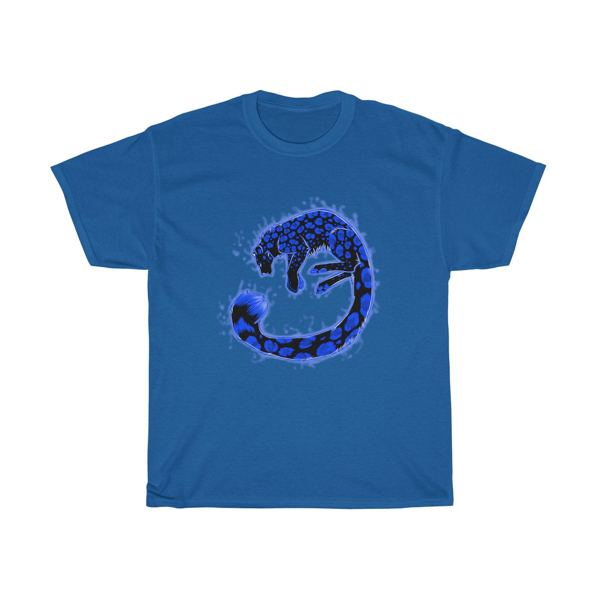Snow Leopard - T-Shirt T-Shirt Dire Creatures Royal Blue S 