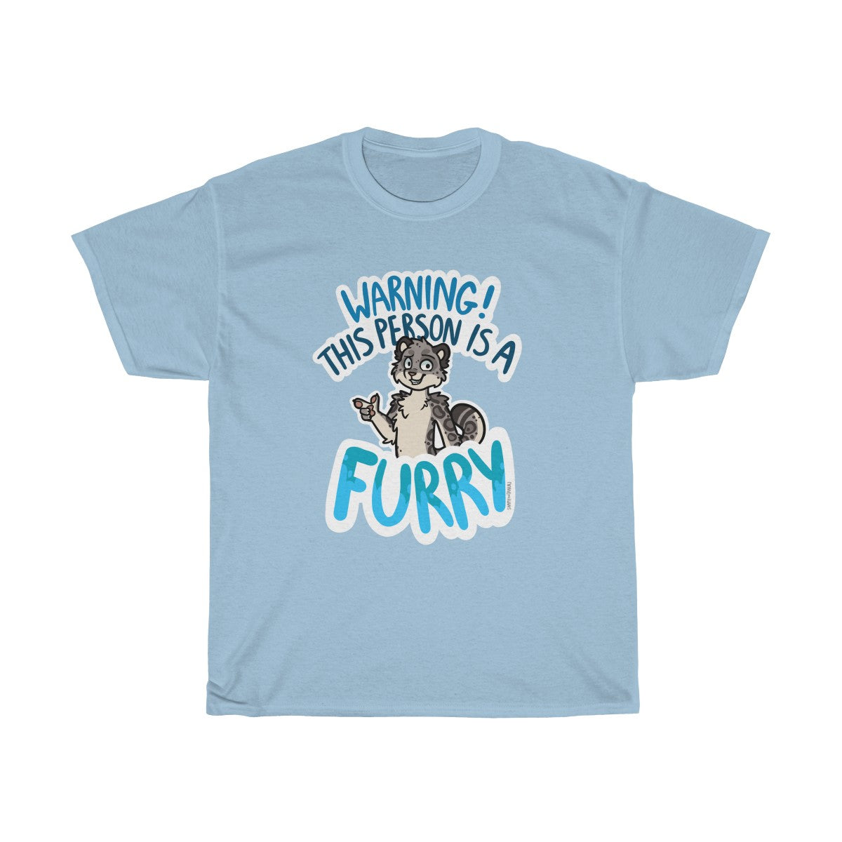 Snow Leopard - T-Shirt T-Shirt Sammy The Tanuki Light Blue S 