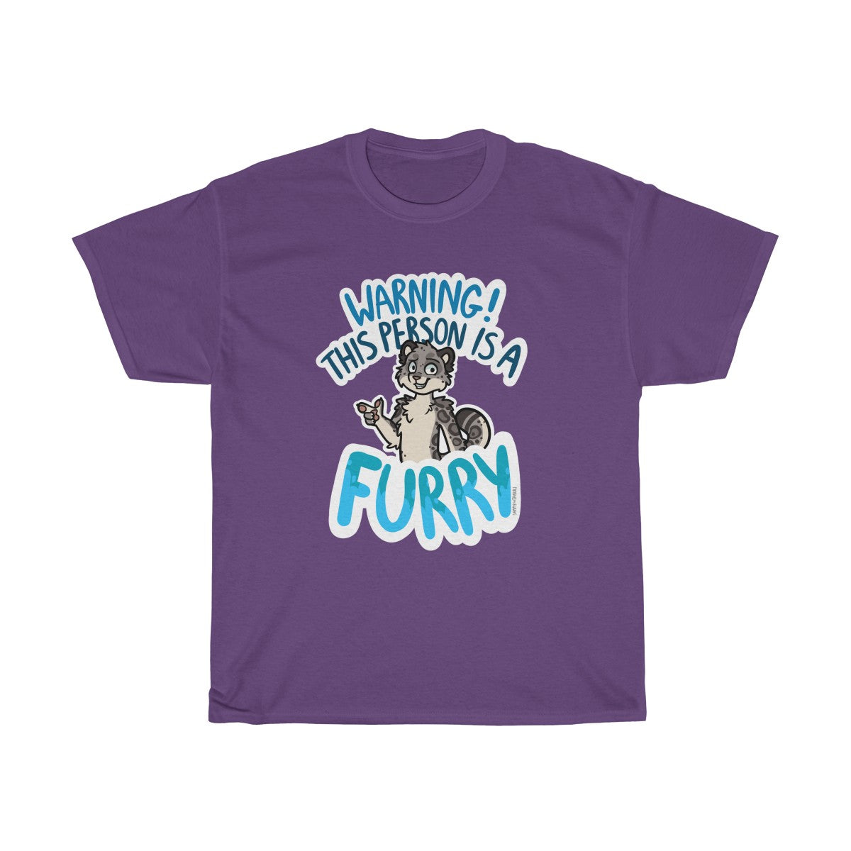 Snow Leopard - T-Shirt T-Shirt Sammy The Tanuki Purple S 
