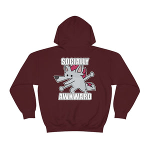 Socially Awkward Shreddyfox - Hoodie Hoodie Shreddyfox Maroon S 