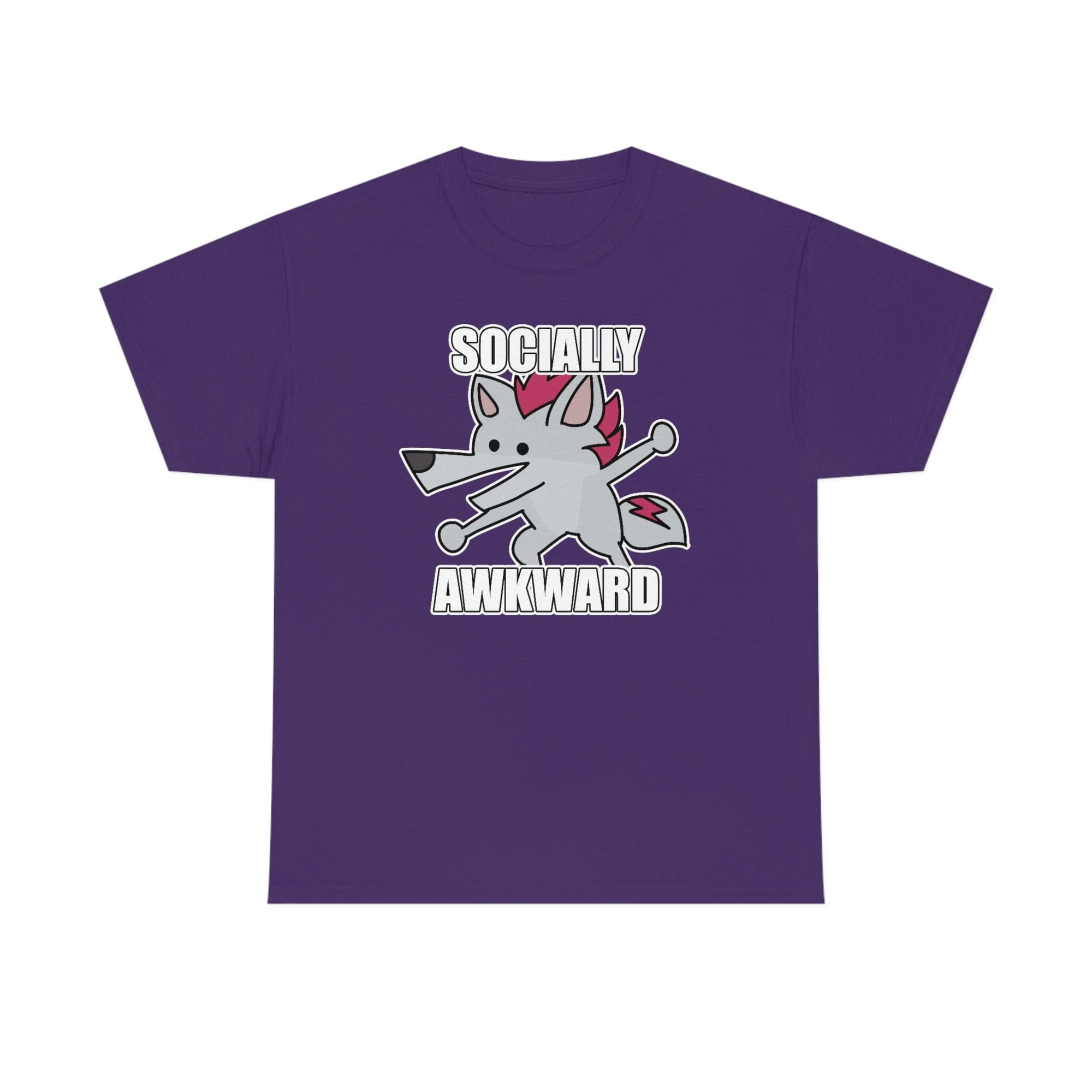 Socially Awkward Shreddyfox - T-Shirt T-Shirt Shreddyfox Purple S 
