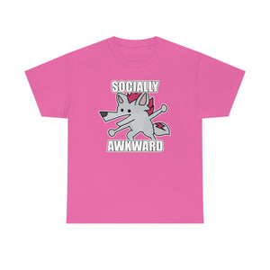Socially Awkward Shreddyfox - T-Shirt T-Shirt Shreddyfox Pink S 