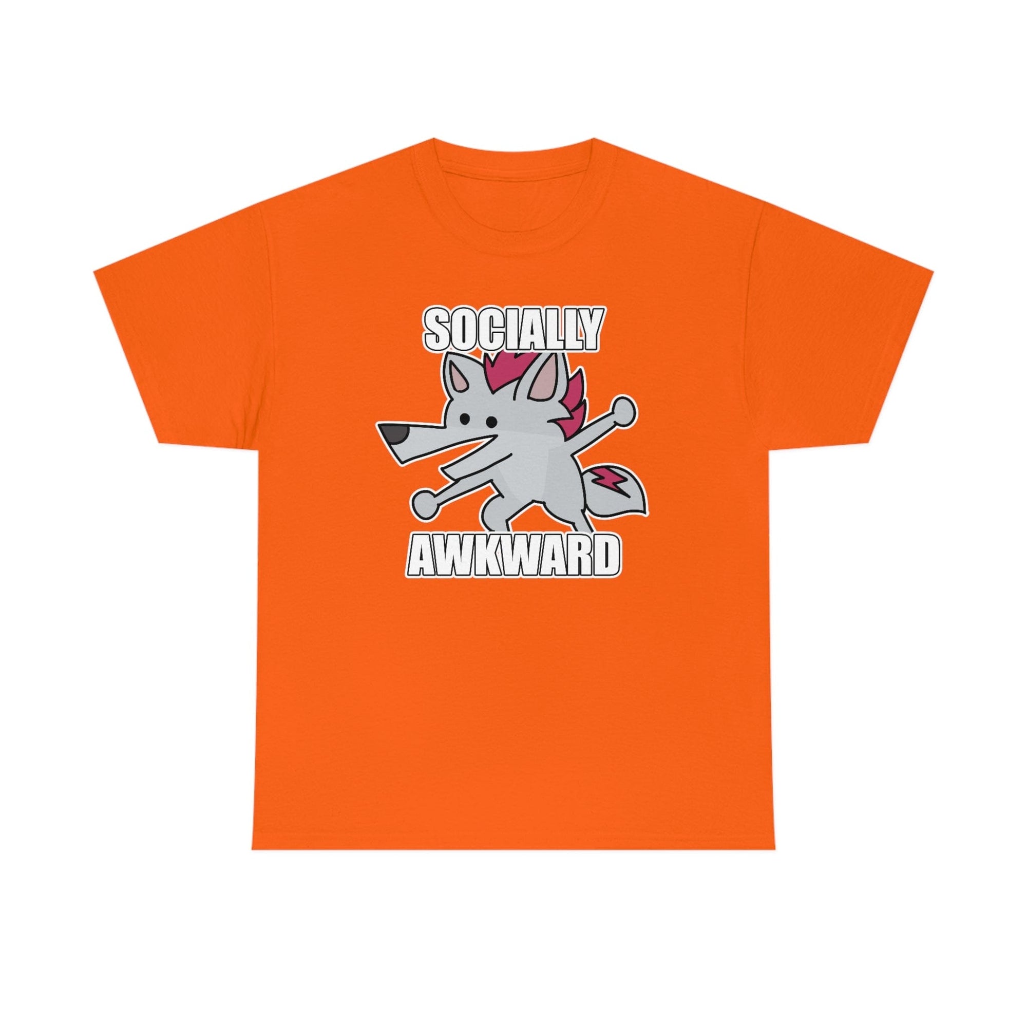 Socially Awkward Shreddyfox - T-Shirt T-Shirt Shreddyfox Orange S 