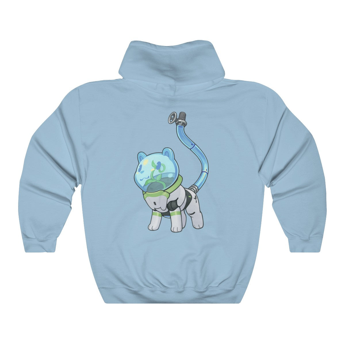 Space Pot Bear - Hoodie Hoodie Lordyan Light Blue S 