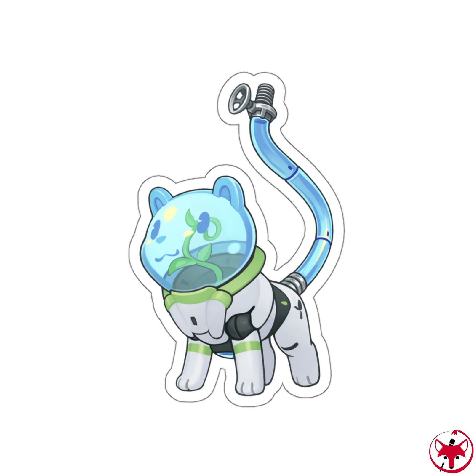 Space Pot Bear - Sticker Sticker Lordyan A Pack of 3 stickers 