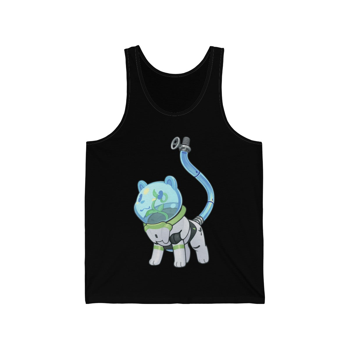 Space Pot Bear - Tank Top Tank Top Lordyan Black XS 