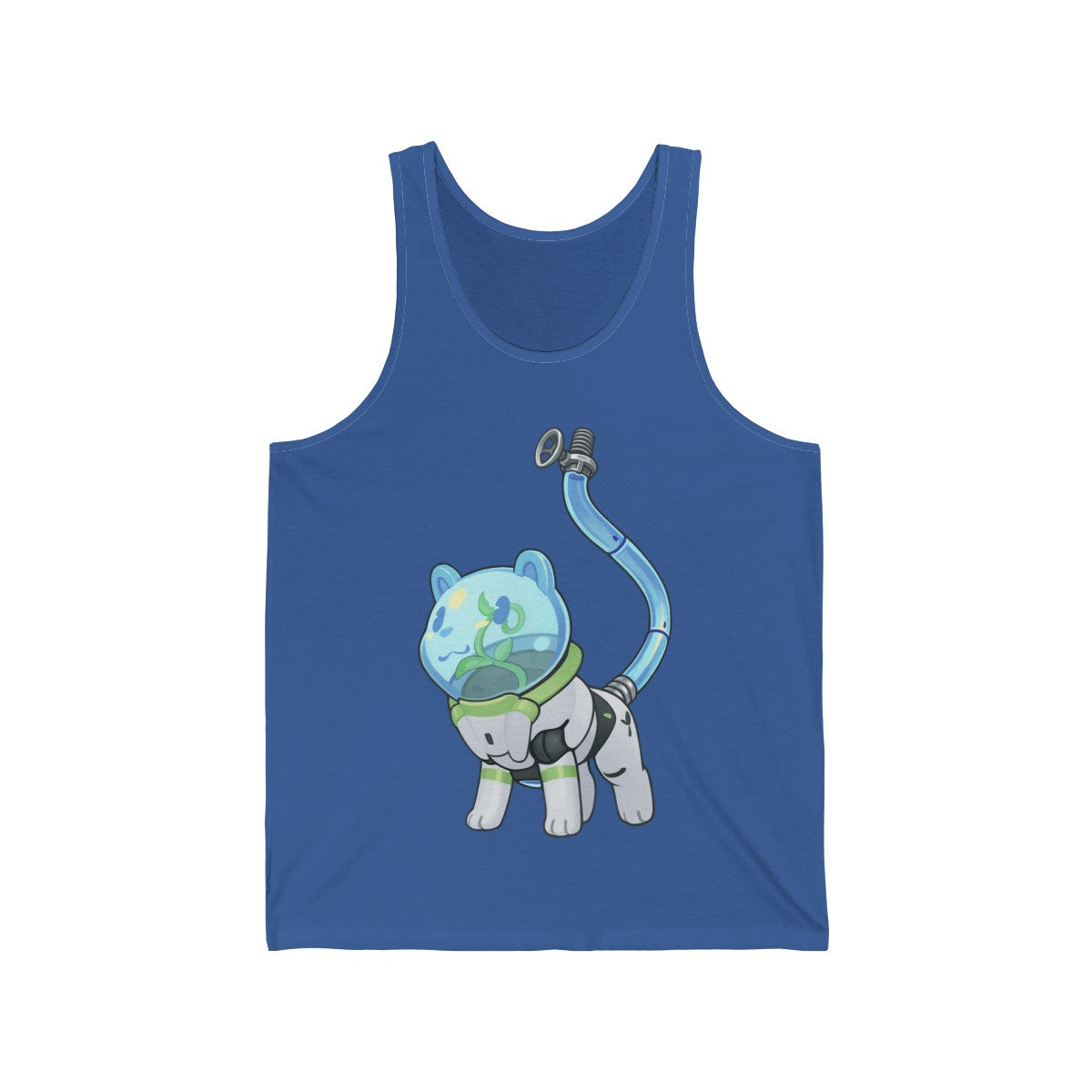 Space Pot Bear - Tank Top Tank Top Lordyan Royal Blue XS 