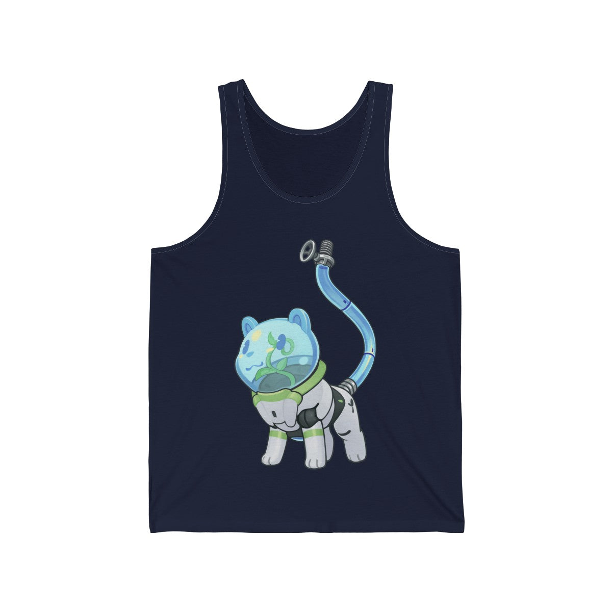 Space Pot Bear - Tank Top Tank Top Lordyan Navy Blue XS 