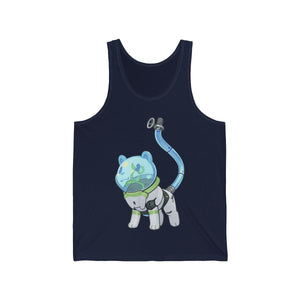 Space Pot Bear - Tank Top Tank Top Lordyan Navy Blue XS 