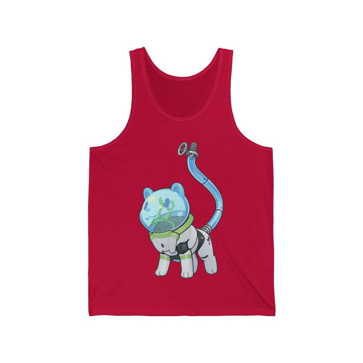 Space Pot Bear - Tank Top Tank Top Lordyan Red XS 