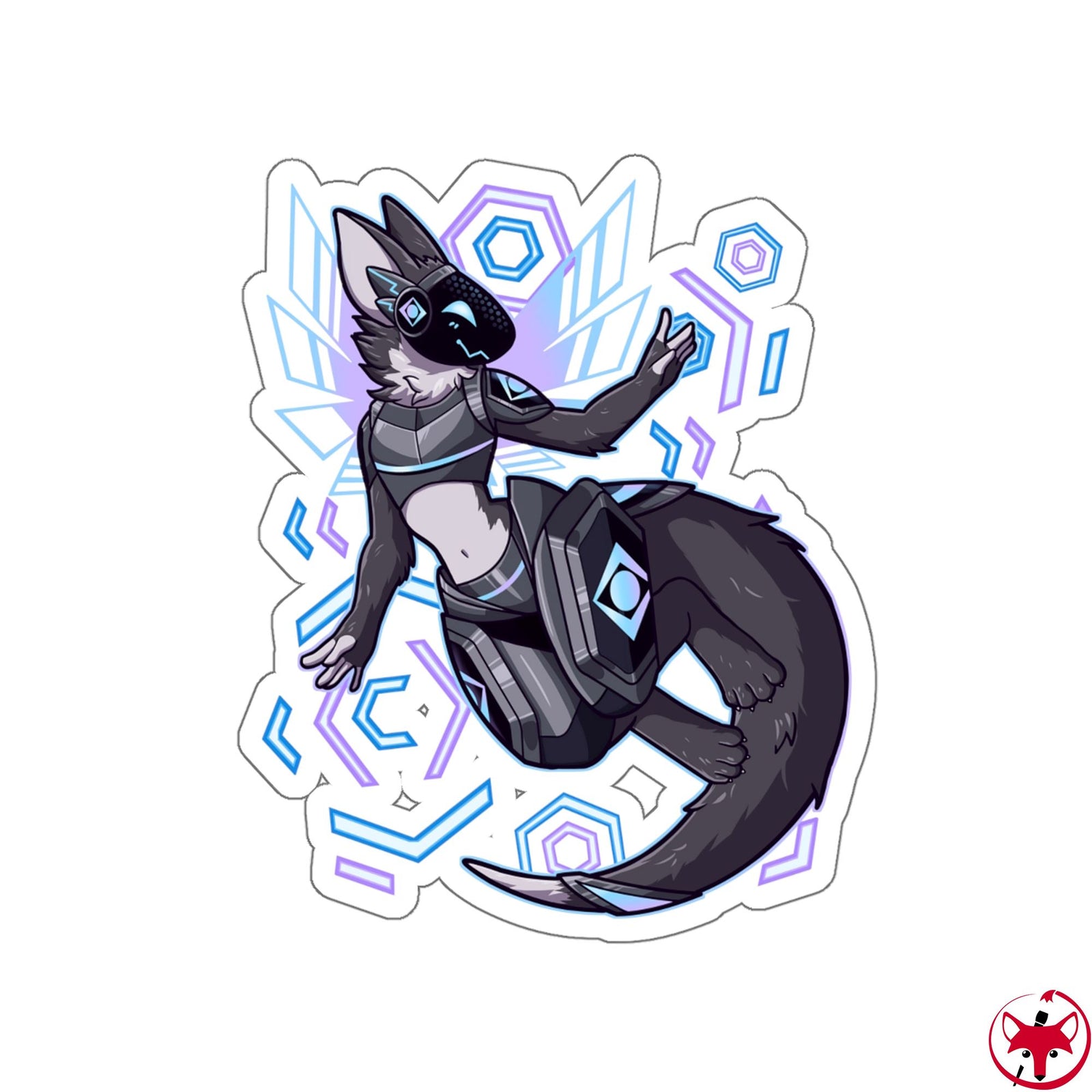 Spectrum Protogen - Sticker Sticker Jting-F A Pack of 3 stickers 