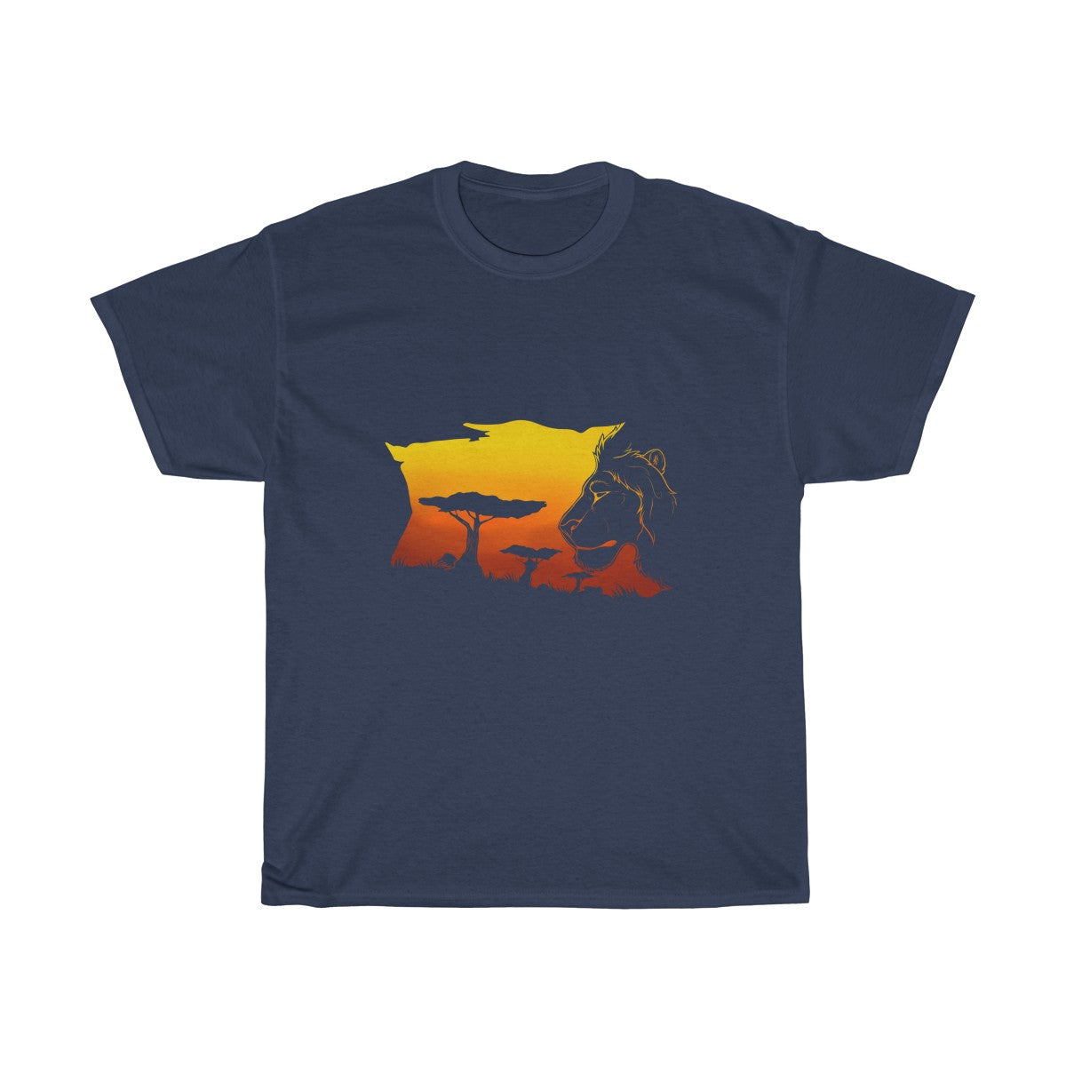 Sunset Savannah - T-Shirt T-Shirt Dire Creatures Navy Blue S 