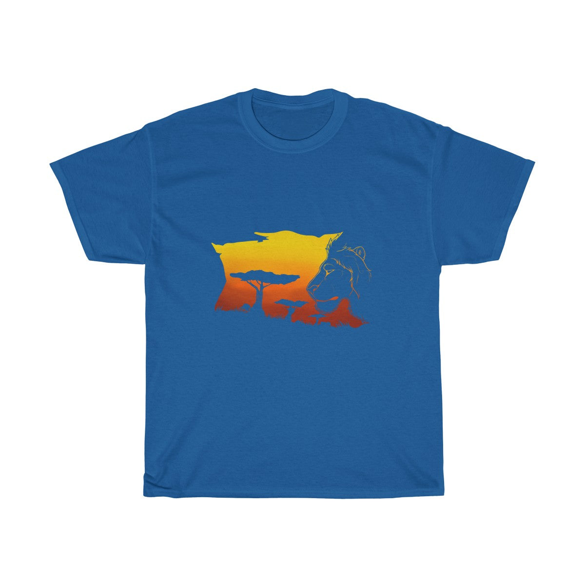 Sunset Savannah - T-Shirt T-Shirt Dire Creatures Royal Blue S 