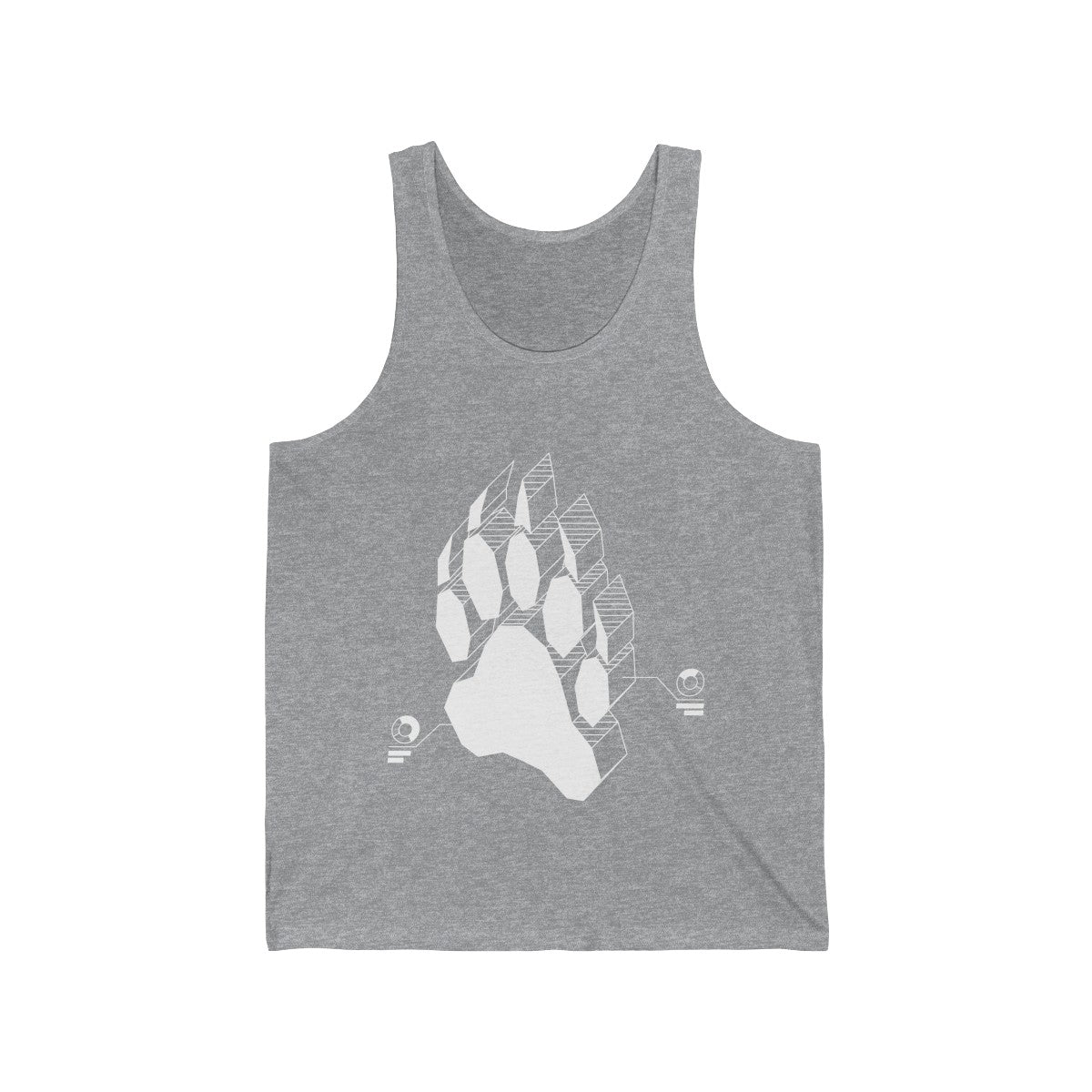 Techno Bear - Tank Top Tank Top Wexon Heather XS 