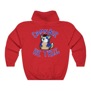Thicc Boi With Text - Hoodie Hoodie AFLT-Hund The Hound Red S 