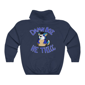 Thicc Boi With Text - Hoodie Hoodie AFLT-Hund The Hound Navy Blue S 
