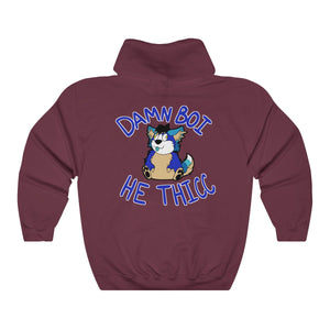 Thicc Boi With Text - Hoodie Hoodie AFLT-Hund The Hound Maroon S 
