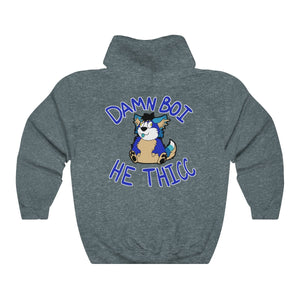 Thicc Boi With Text - Hoodie Hoodie AFLT-Hund The Hound Dark Heather S 
