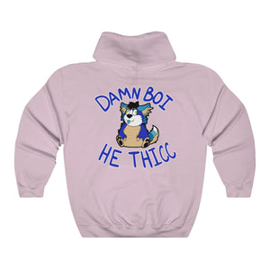 Thicc Boi With Text - Hoodie Hoodie AFLT-Hund The Hound Light Pink S 