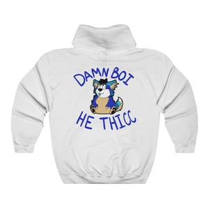 Thicc Boi With Text - Hoodie Hoodie AFLT-Hund The Hound White S 