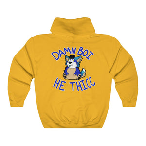 Thicc Boi With Text - Hoodie Hoodie AFLT-Hund The Hound Gold S 